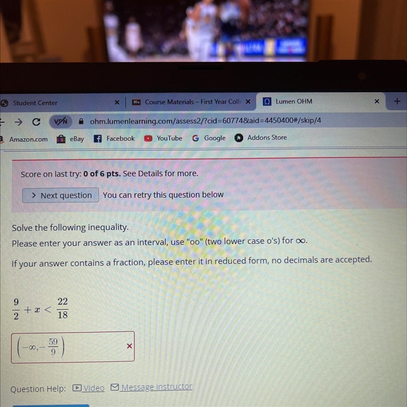 Solve the following inequality and enter your answer as an interval-example-1