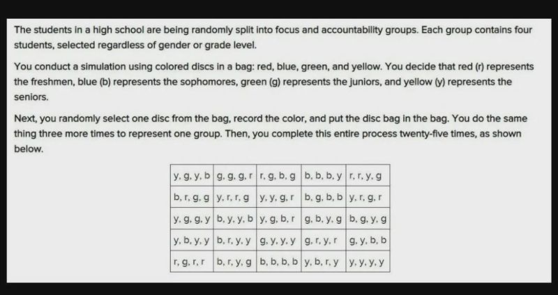 4)Based on the results of the simulation, if 224 groups are formed, about how many-example-1