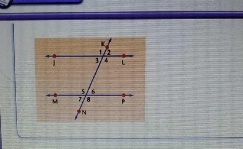 Use the figure assume that lines jl and mp are parallel. if m<4=75 then what is-example-1