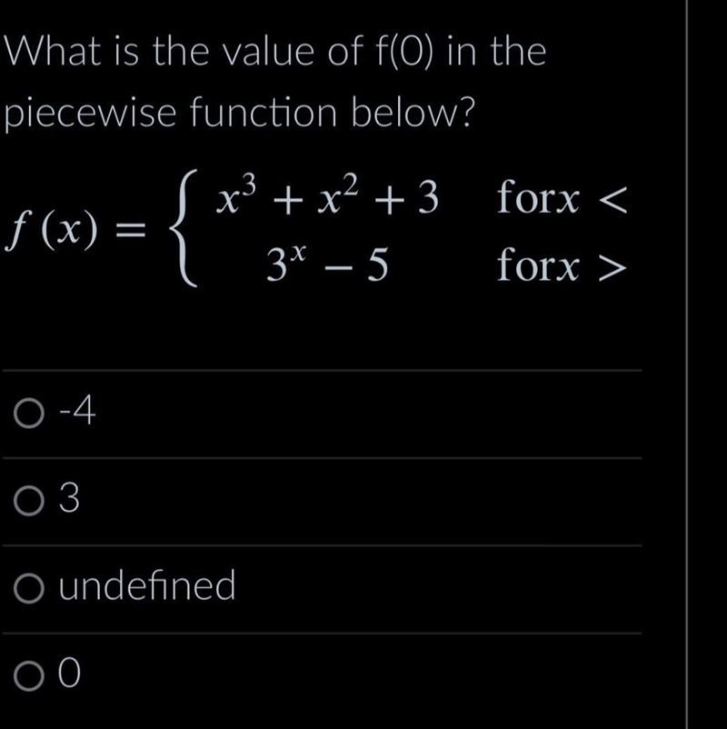 What is the value of 0 in the piecewise function below-example-1