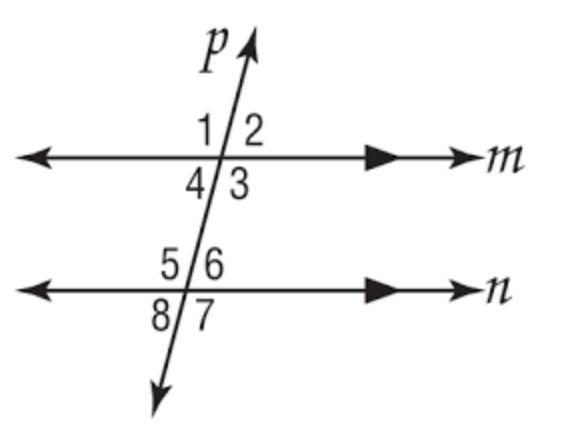 In the figure, m ║ n and p is a transversal. Which of the following are corresponding-example-1