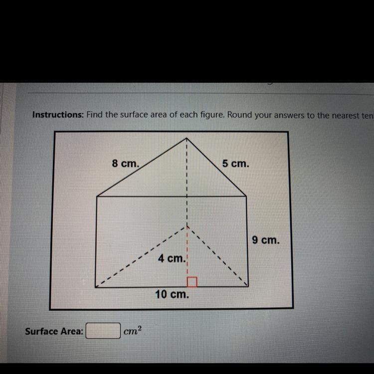 Find the surface of each figure. round your answers to the nearest tenth-example-1