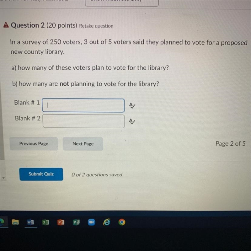 A) how many of these voters plan to vote for the library? B) how many voters are not-example-1