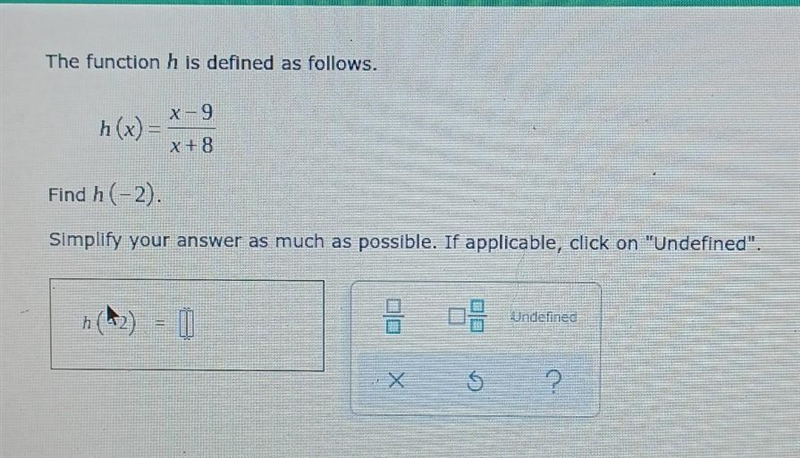 The function h is defined as follows. Screenshot shows the question.​-example-1