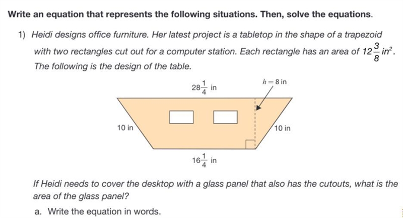 I don't how to find the area of the trapezoid-example-1