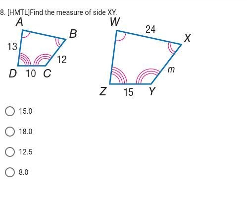 Find the measure of XY-example-1