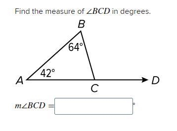 Find the measure of ∠BCD in degrees. (Answer as fast as possible would be appreciated-example-1