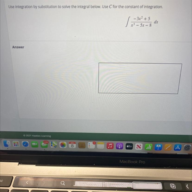 Use integration by substitution to solve the integral below. Use C for the constant-example-1