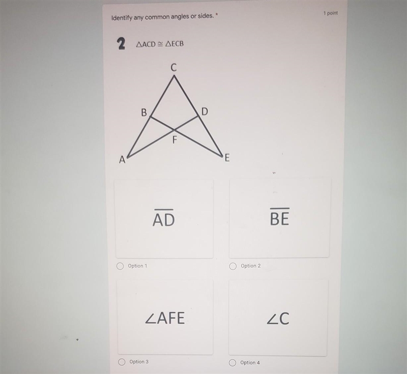 Identify any common angles and sides. ​-example-1