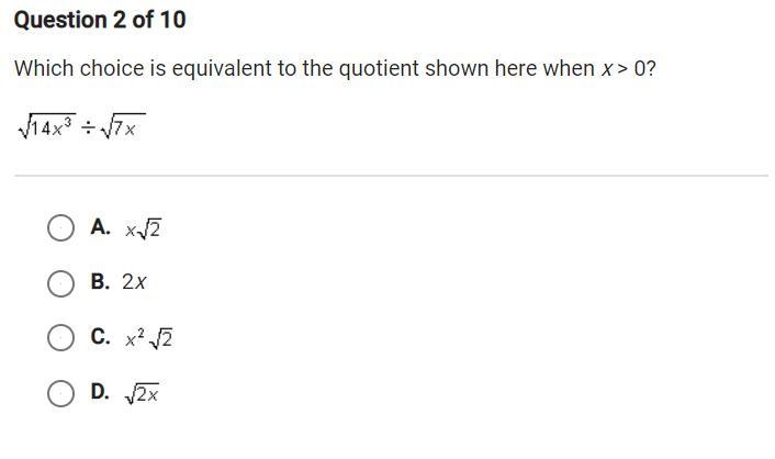 Which choice is equivalent shown here x less than 0?-example-1