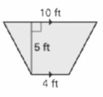 Referring to the figures, find the area of the quadrilaterals shown.-example-1