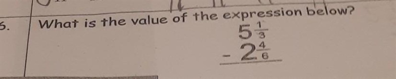 1 What is the value of the expression below? 55 3 - 24 6 need help please ​-example-1