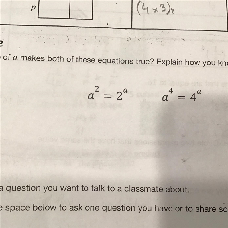 ExploreWhat value of a makes both of these equations true? I don’t get this.-example-1