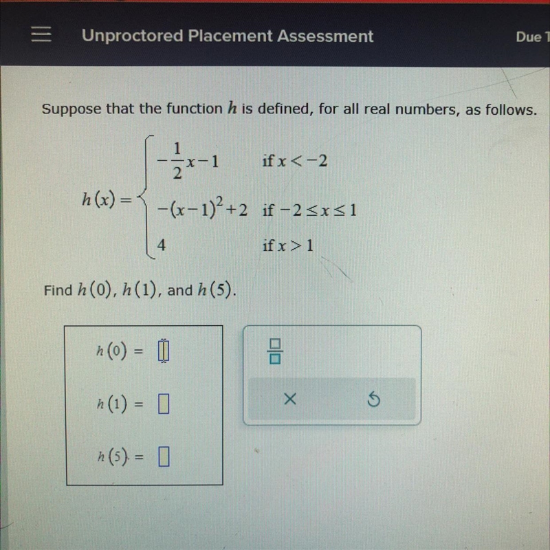 SOMEBODY PLEASE PLEASE HELP DONT SKIP THIS Suppose that the function h is defined-example-1