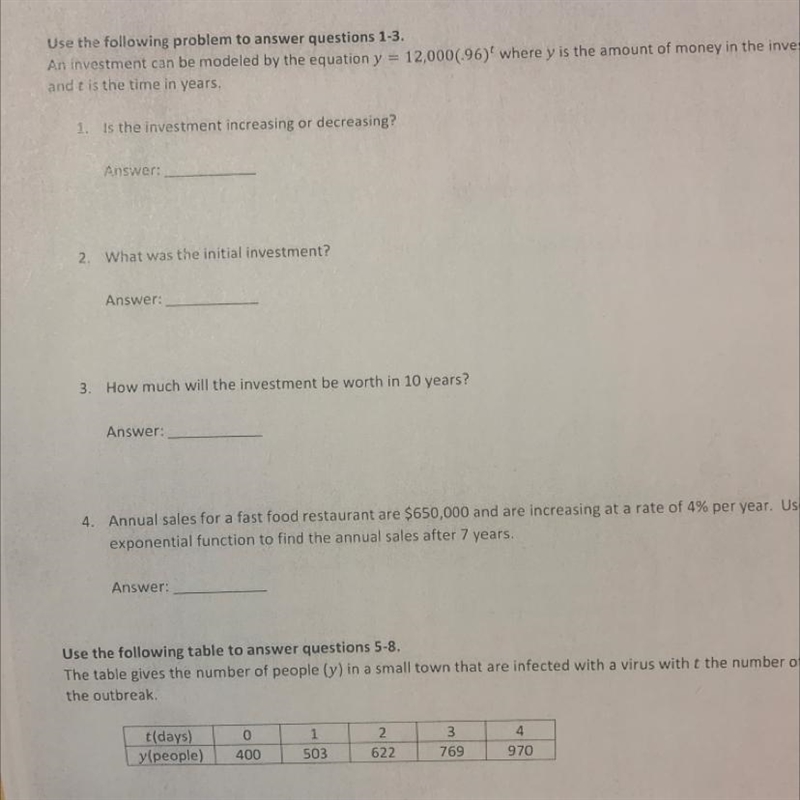 Use the following problem to answer questions 1-3.An investment can be modeled by-example-1