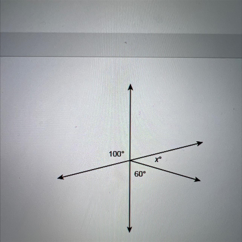 Write an equation that you can use to solve for x. Enter your answer in the box.-example-1