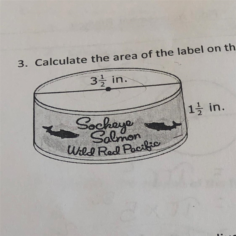 Calculate the area of the label on the can of salmon, to the nearest square inch.-example-1