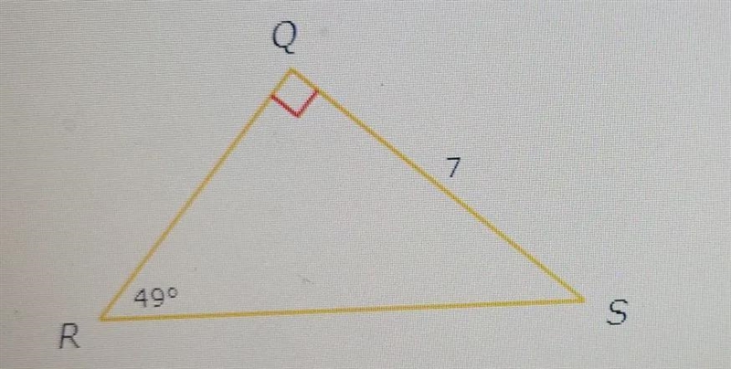 Find RS. Write your answer as an integer or as a decimal rounded to the nearest tenth-example-1