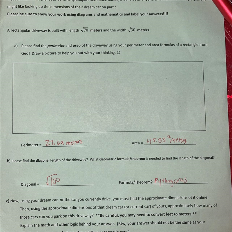 Question C. Using the info from the front and back page, determine the number of cars-example-1