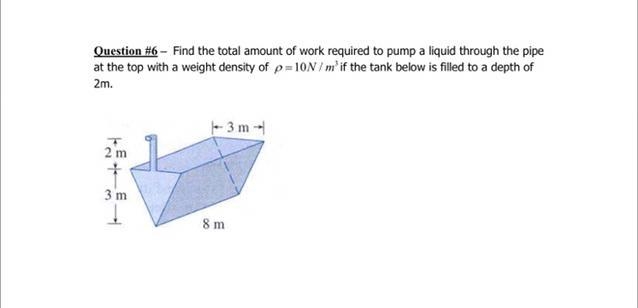 Find the total amount of work required to pump a liquid through the pipe at the top-example-1