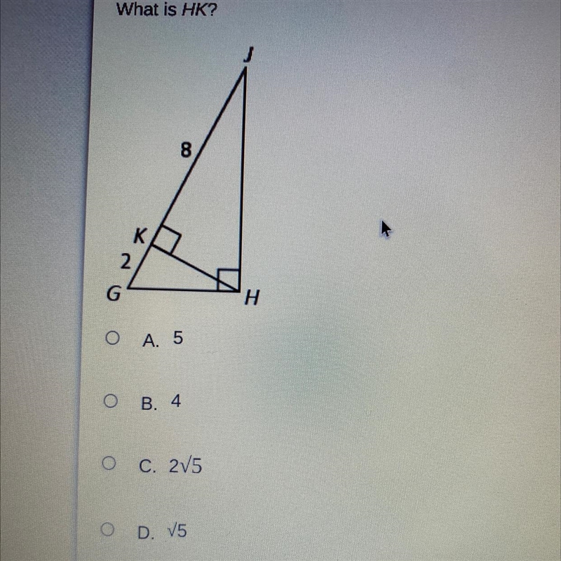 Need help with this geometry question.What is HK?-example-1