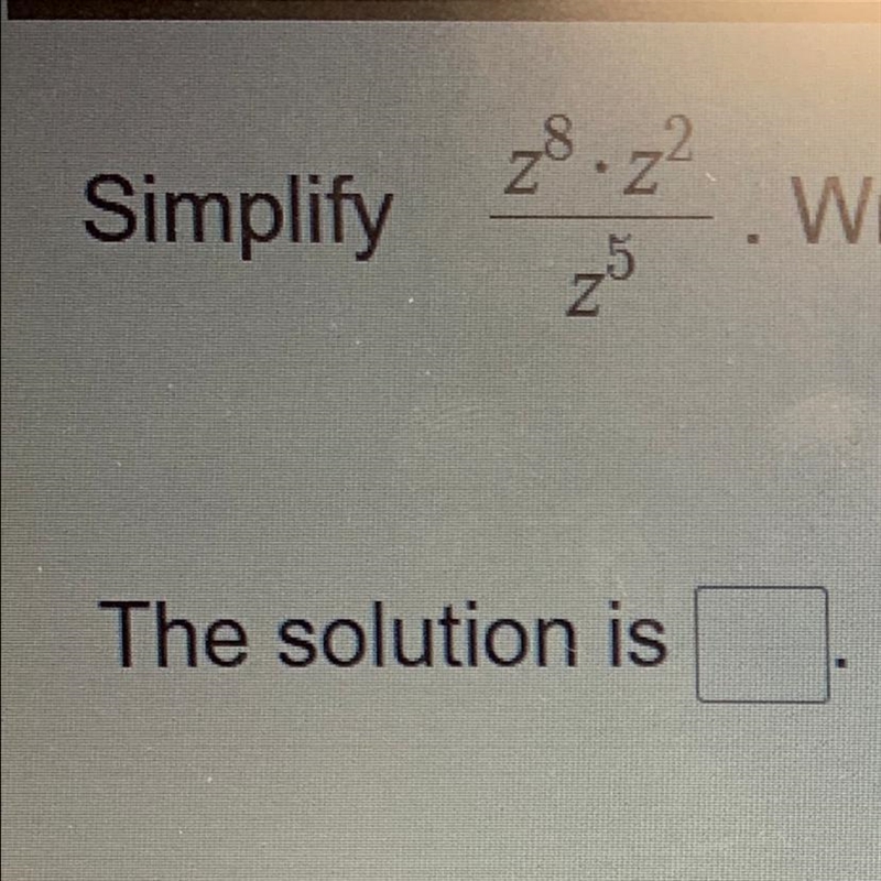 The problem is write you answer using ONLY positive exponents-example-1