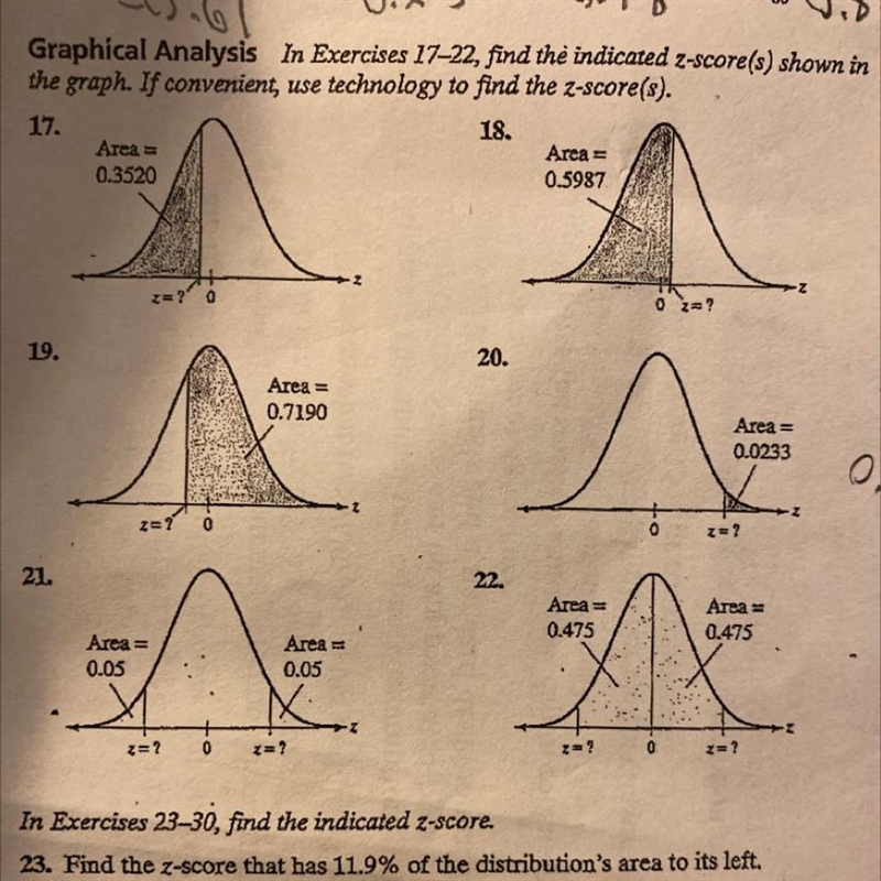 How do i solve question 17?I have to find the zscore-example-1