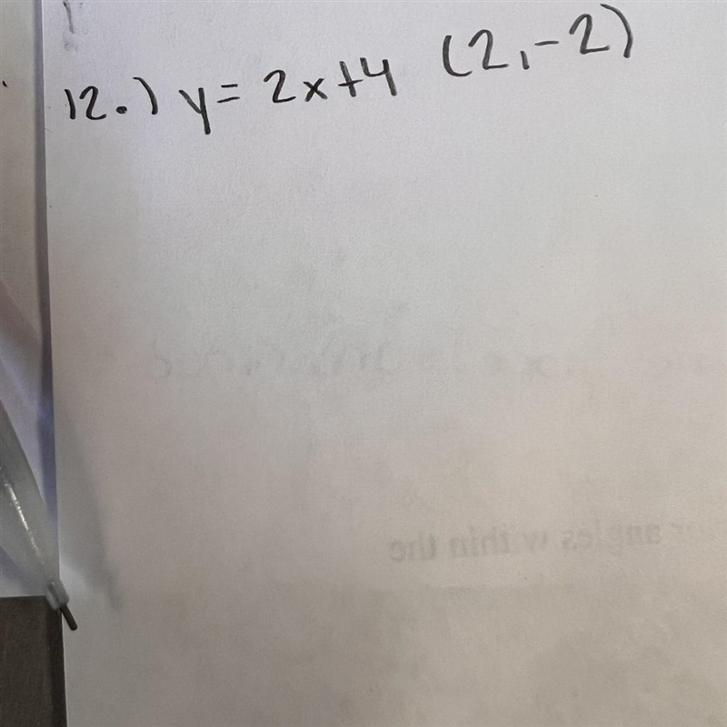 Find the equation that is perpendicular to the equation that’s given-example-1