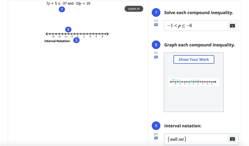 I have to enter into a program called goformative the interval notation for -1 &lt-example-1