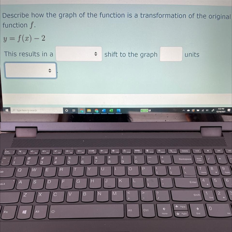 Box 1 options horizontal or vertical Box 3 options up down right or left-example-1