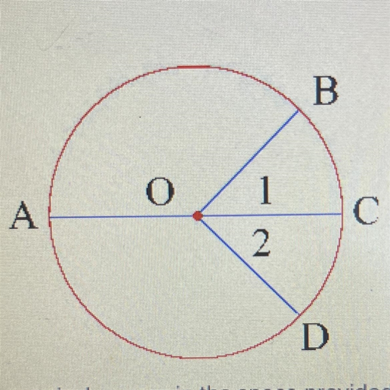 Find the measure of arc BC given m<1 = 70°. Type a numerical answer in the space-example-1