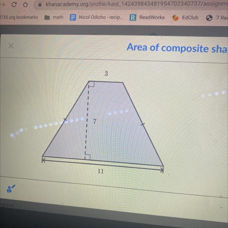 What is the area of the shape ?-example-1