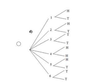 Anna rolls a die and then flips a coin. Identify the tree diagram which displays the-example-2