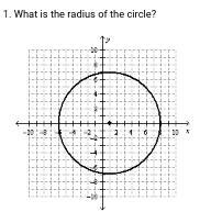 HELP ME ASAP!!!!!!!!!!!! What is the radius-example-1