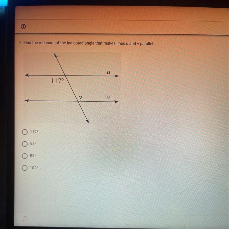 Help me find the measure of the indicated angle-example-1