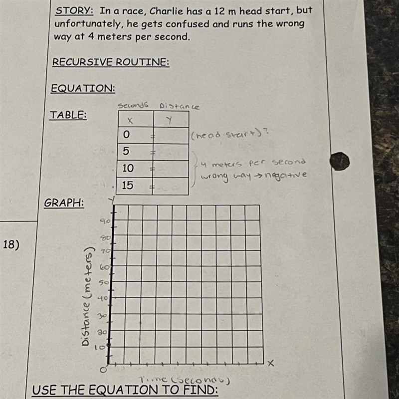 Use the equation to find: where he is after 12 seconds-example-1