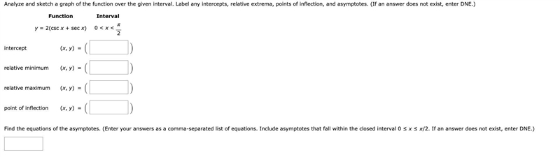 Analyze and sketch a graph of the function over the given interval. Label any intercepts-example-1