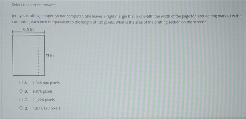 Select the correct answer Jenny is drafting a paper on her computer. She leaves a-example-1