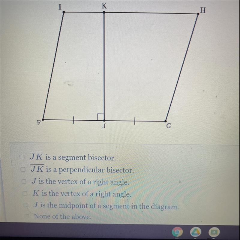 Which of the following statements must be true based on the diagram below? Selectall-example-1