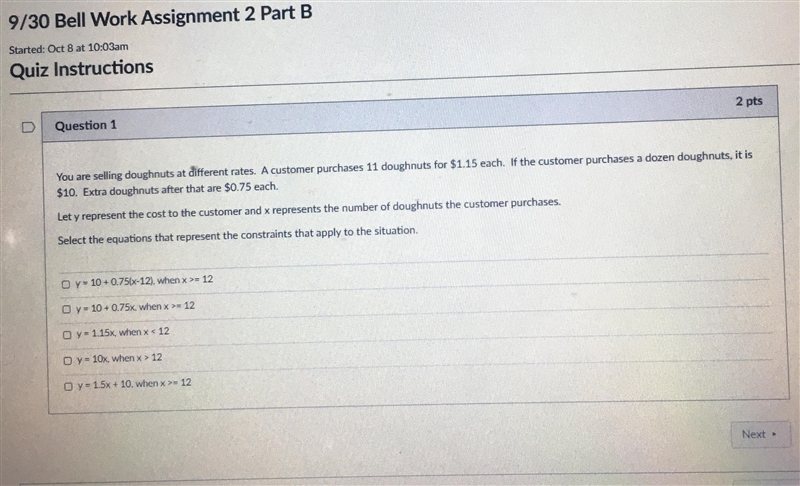 You are selling doughnuts at different rates. A customer purchases 11 doughnuts for-example-1