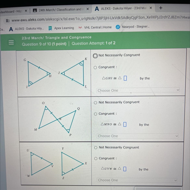 Finding congruent angles-example-1