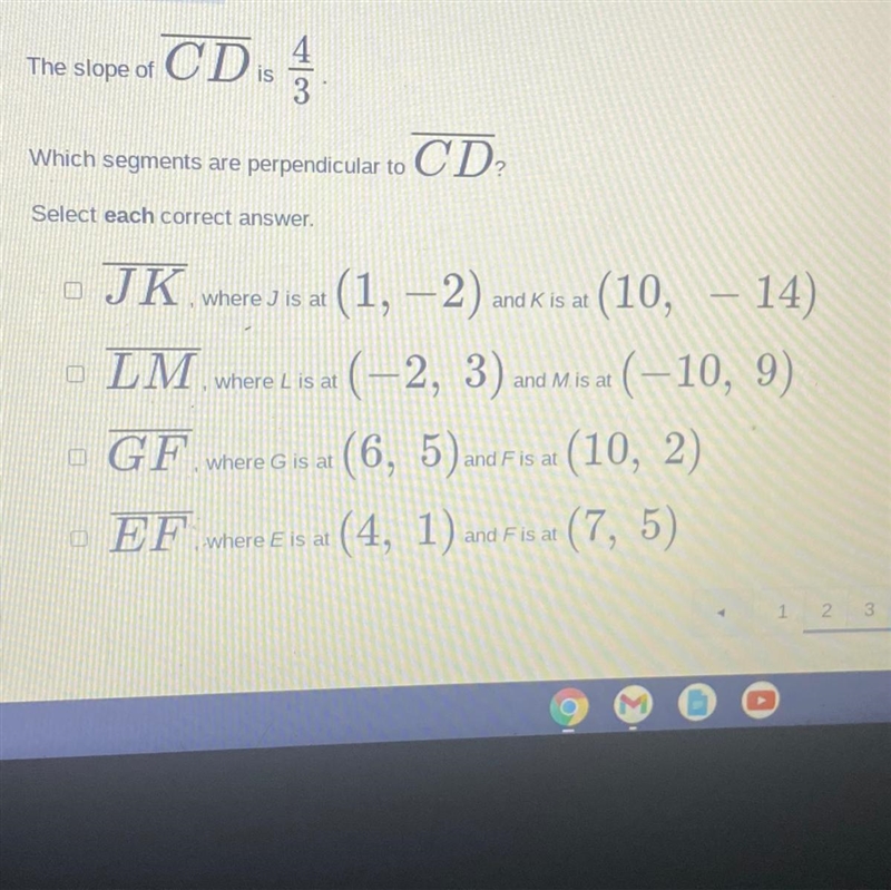 Which segments are perpendicular to CD.-example-1