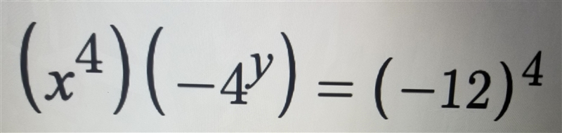 What values of x and y make the equation true? *-example-1