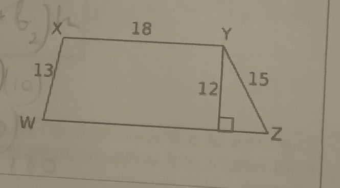 Can you help me to find the area of trapezoid WXYZ-example-1