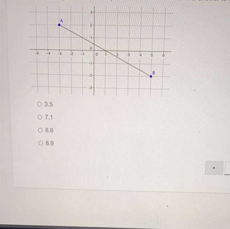 Find the length of AB in the picture below. Round the final answer to the nearest-example-1