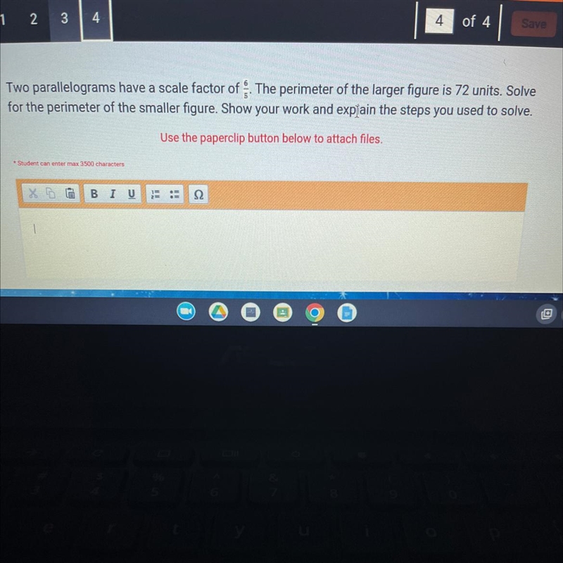 What is the perimeter of the smaller figure and what are the solving steps.-example-1