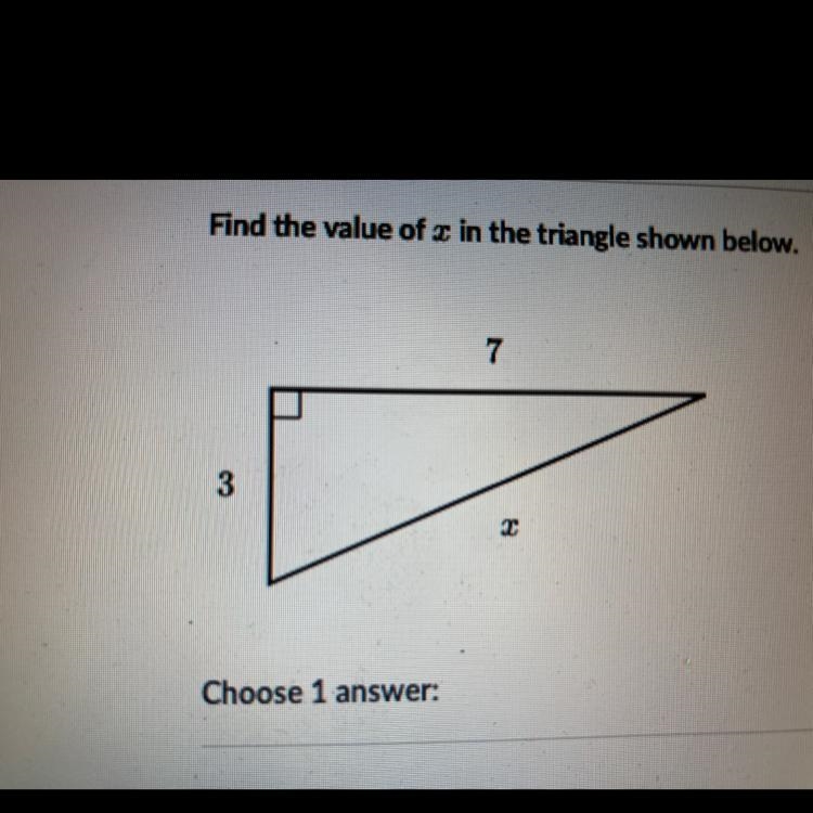 Need help with this find the value of x-example-1