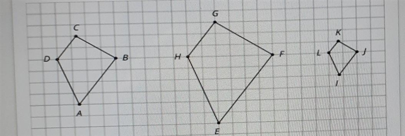 Identify the distances in the other two polygons that correspond to DB and AC-example-1