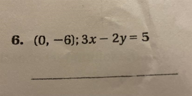 Write an equation in slope intercept form of a line passing through the given point-example-1