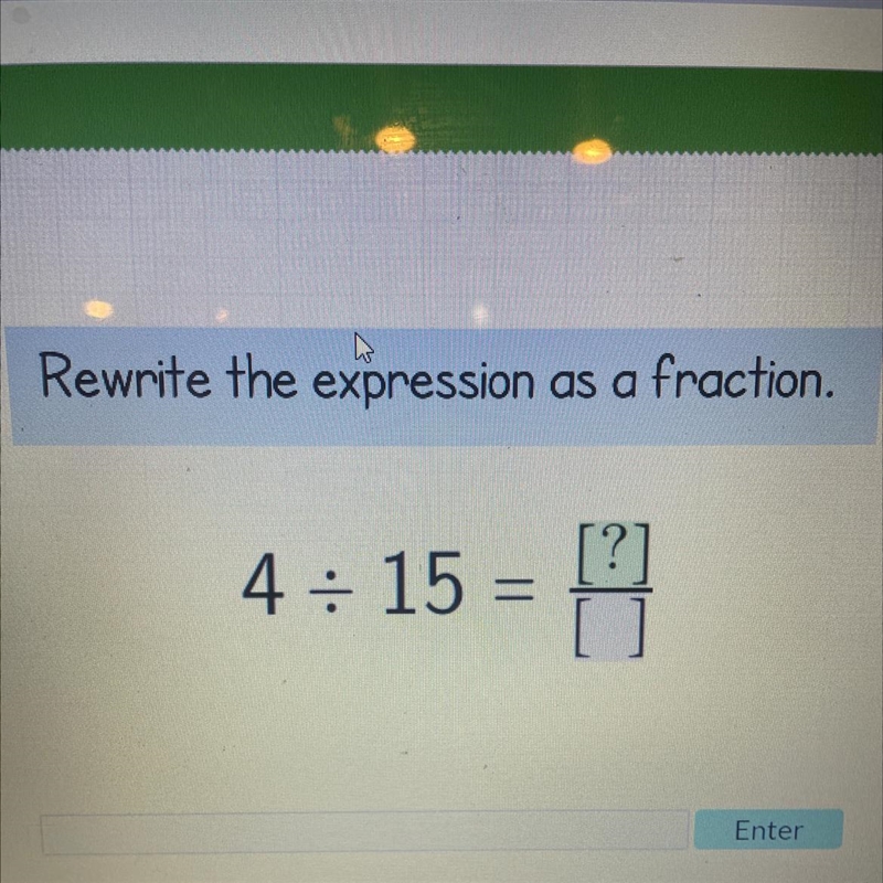 Rewrite the expression as a fraction.-example-1